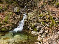 Wasserfallstufe mit Gumpe